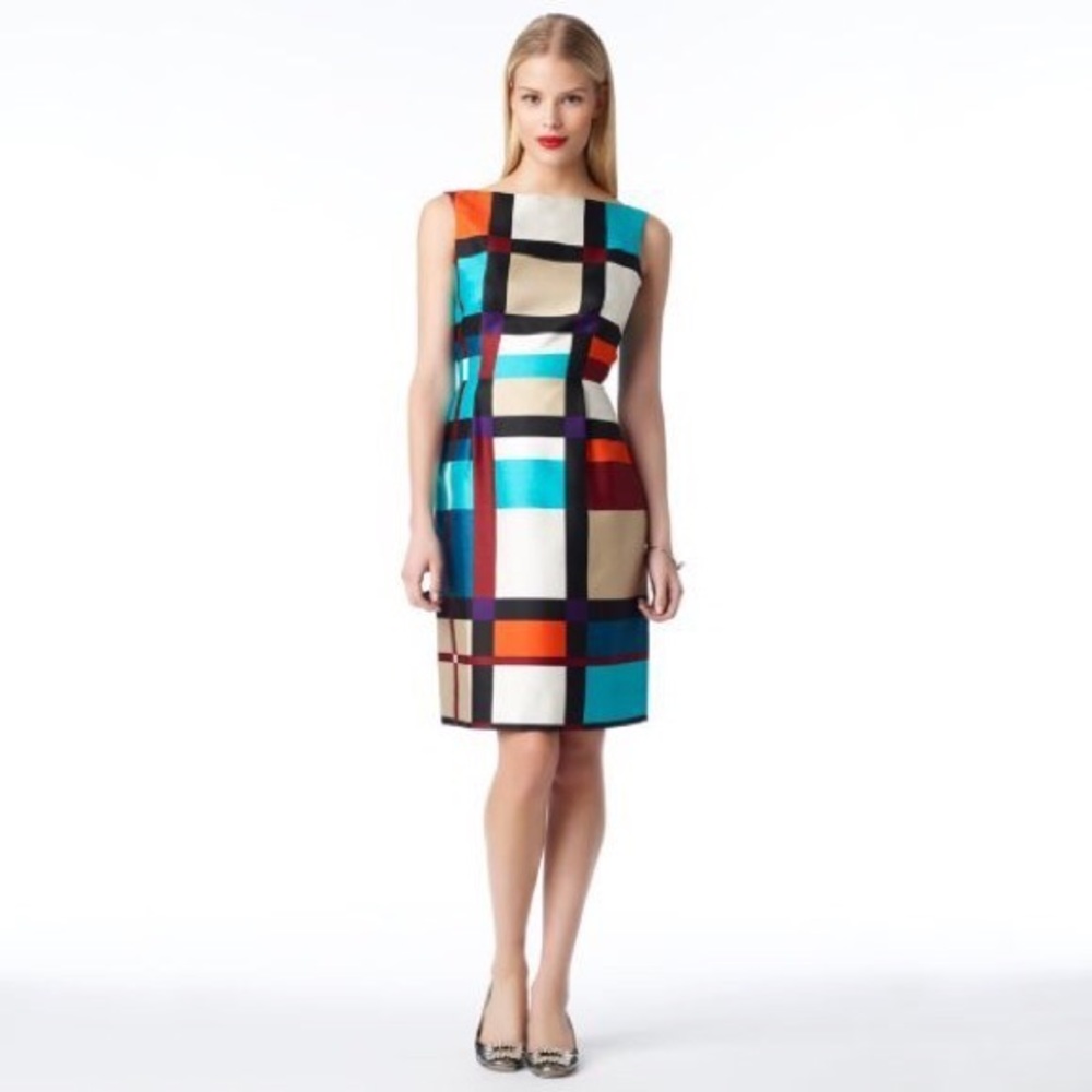 Kate Spade Purdy Block Colorful Dress